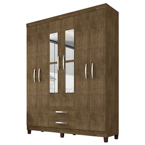 Guarda Roupa Casal Espelho 6P 2G Moden 150 cm Malbec INCP