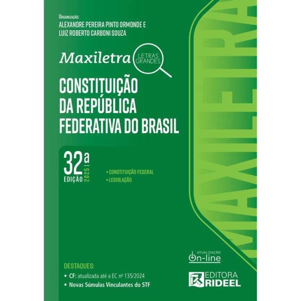 Constituição Da República Federativa Do Brasil - Maxiletra - 2025