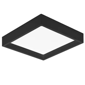 Plafon Sobrepor Recuado Deep 24w 4000k Preto Stella