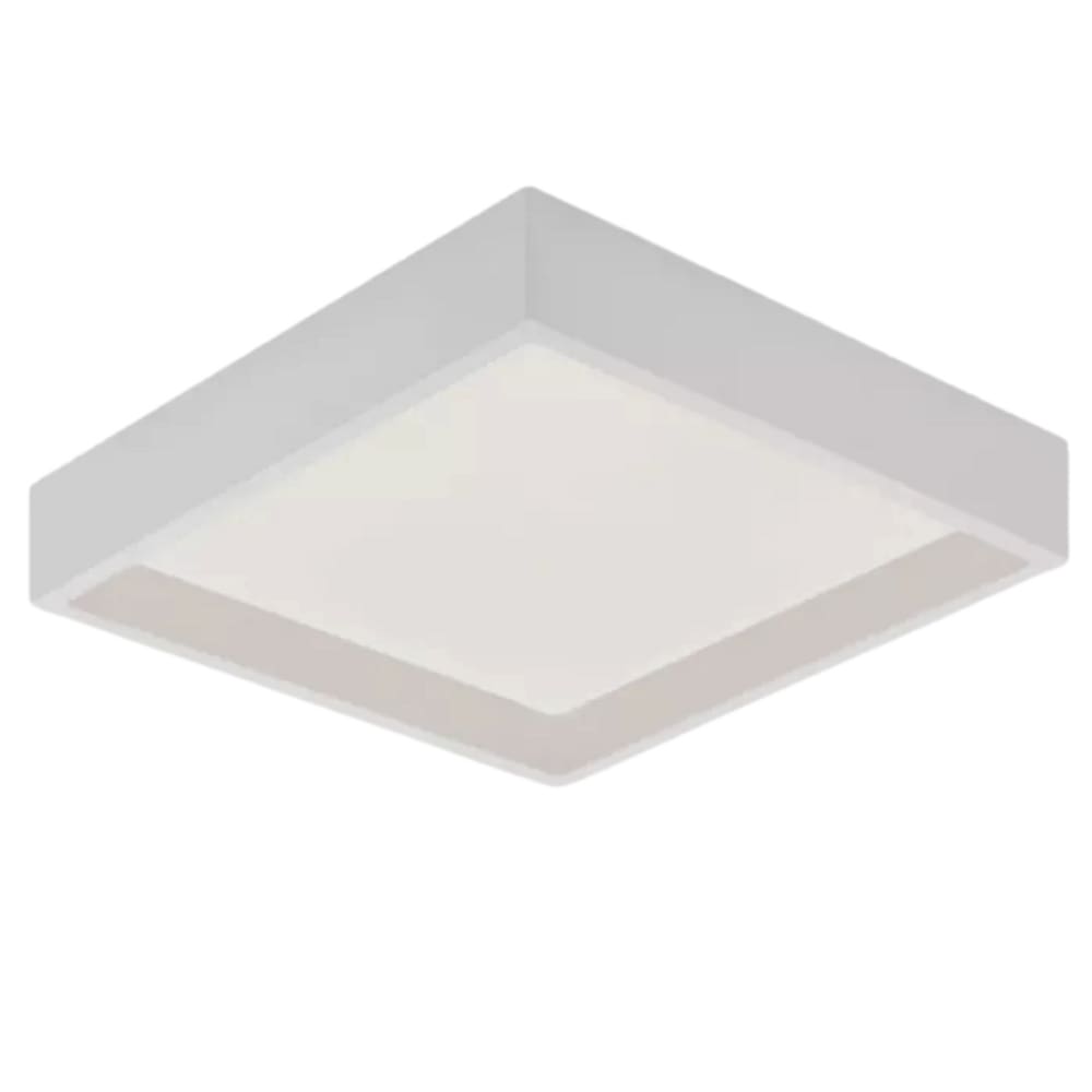 Plafon Sobrepor Recuado Deep 24w 4000k Branco Stella