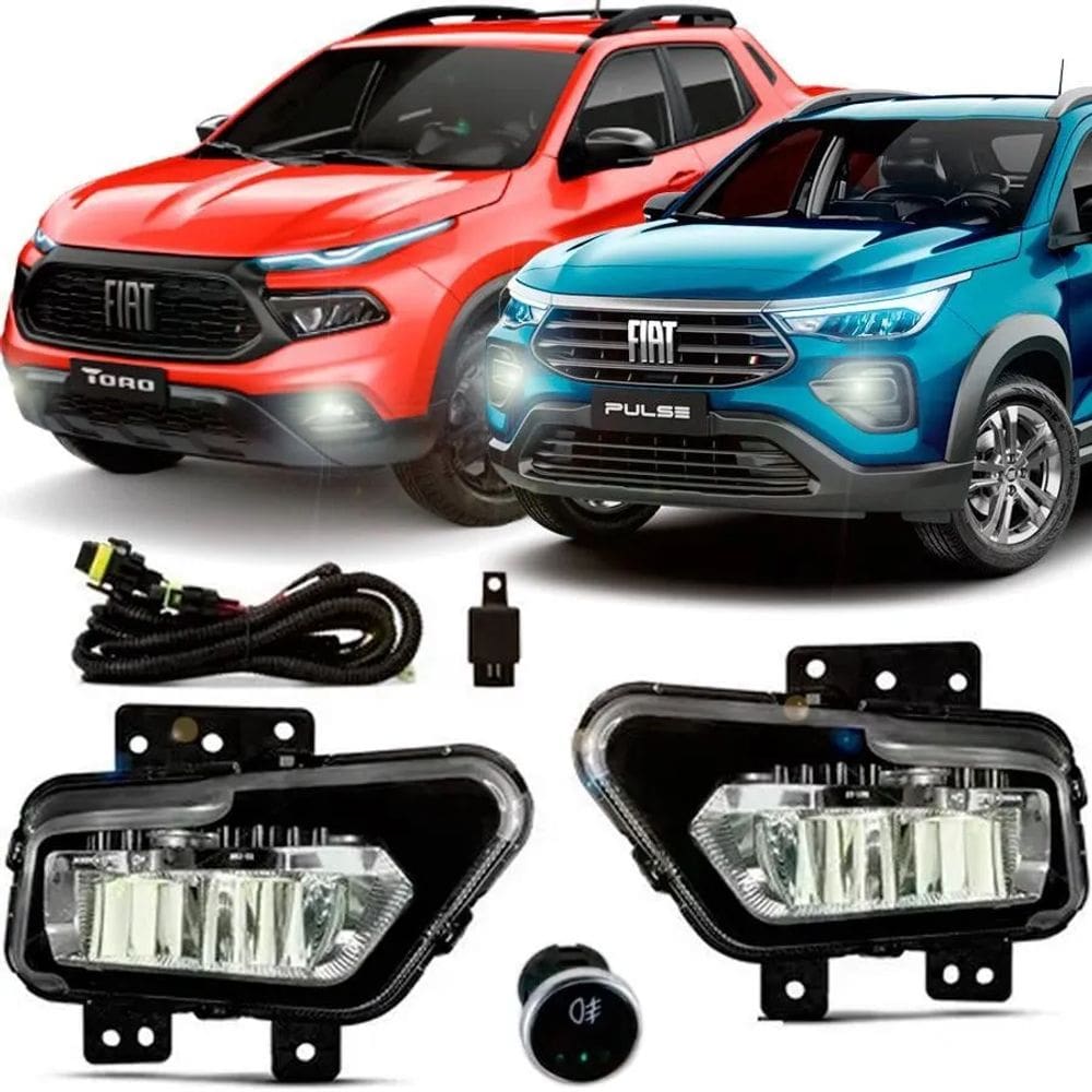Kit Farol Neblina Milha em Led Pulse 2021 em diante