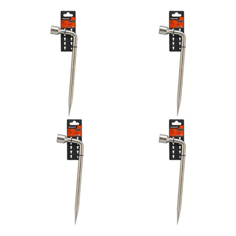 Kit 4 Chave De Roda Tipo L Com Espatula 19 Mm Fox/famastil