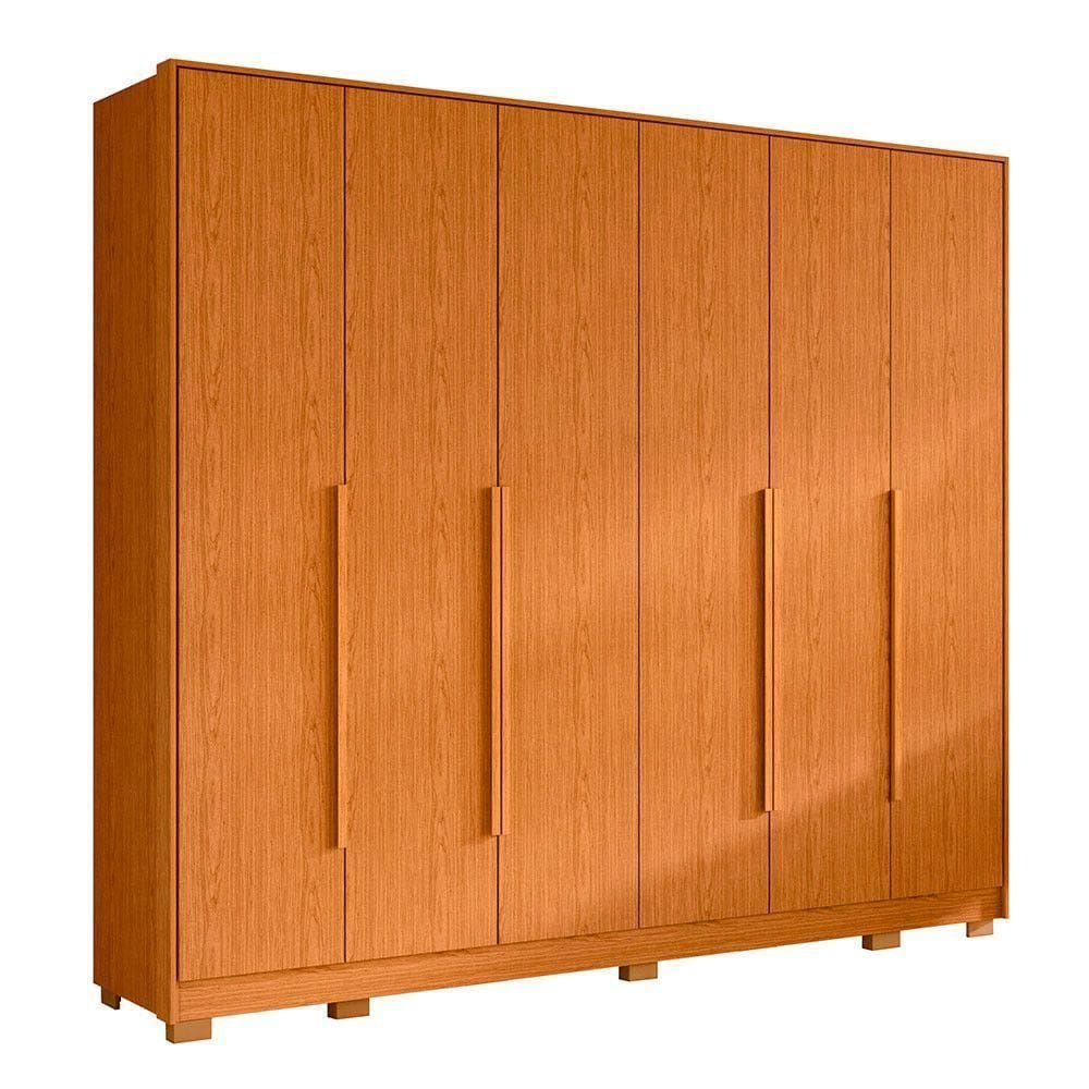 Guarda Roupa Fascínio 6 Portas Albatroz Cinamomo