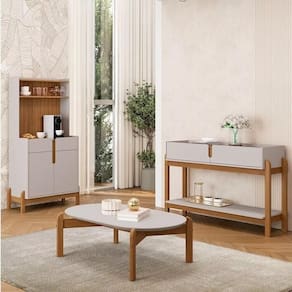 Kit Sala De Estar Bonucci Off White Cedro