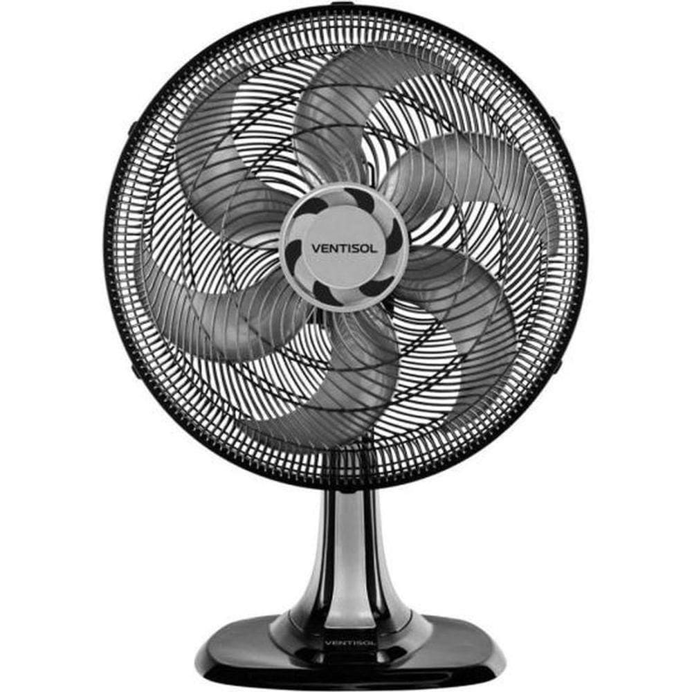 Ventilador De Mesa Ventisol Turbo 6 40cm Preto-cinza 127v