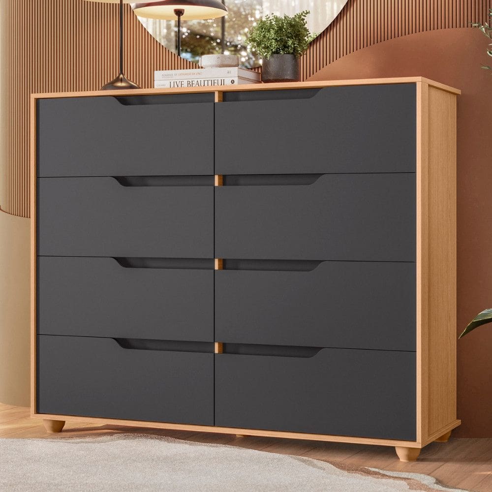 Cômoda 8 Gavetas Flex Doble Albatroz