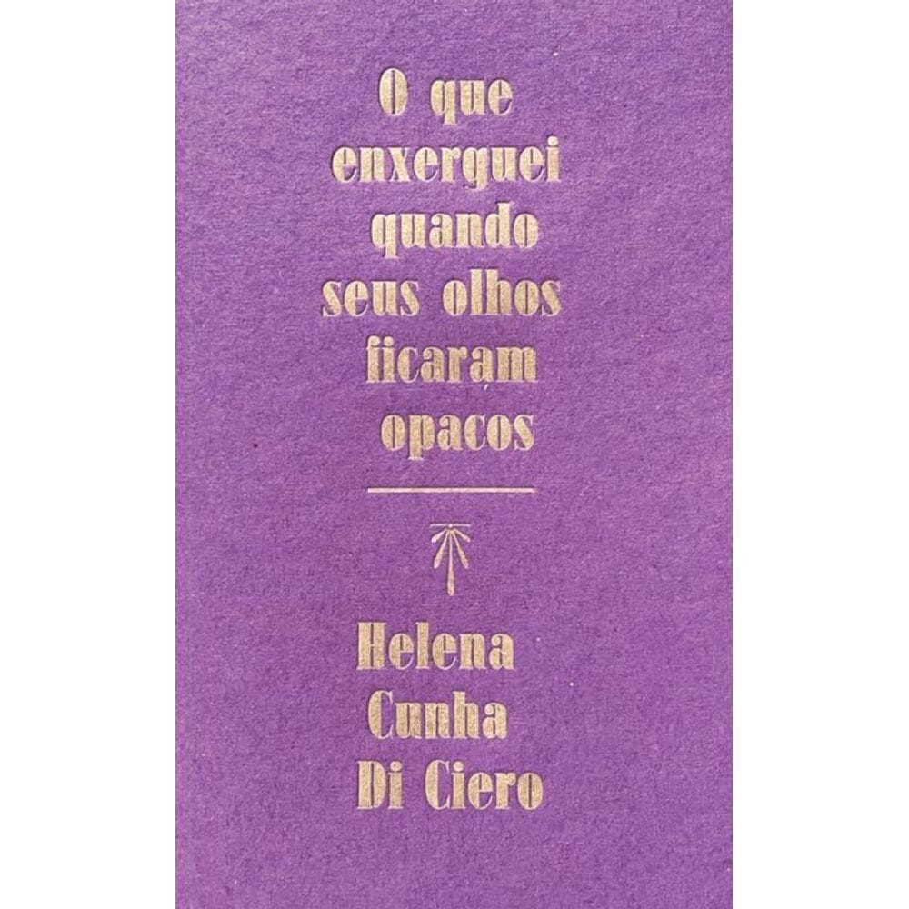 Que Enxerguei Quando Seus Olhos Ficaram Opacos, O