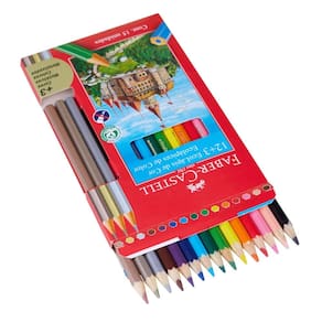 Lápis de Cor Ecolápis com 12 Cores e 3 Cores Metálicas Faber Castell 120112