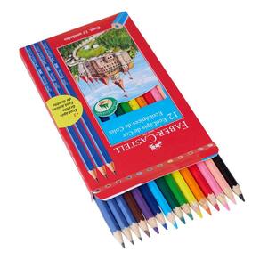 Lápis de Cor Ecolápis com 12 Cores e 3 Lápis Grafite Faber Castell 120112