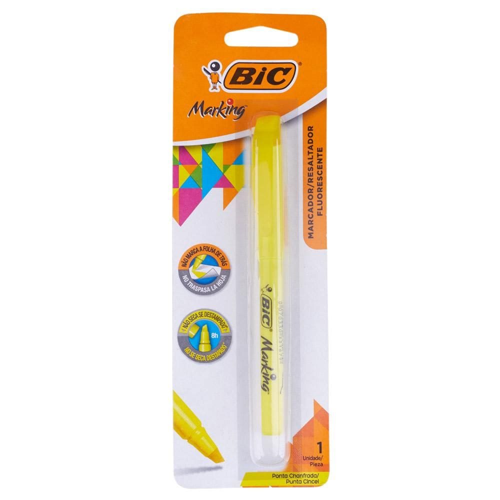 Marcador de Texto Amarelo Marking Bic