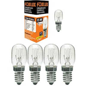 Kit 5 Lampada E-14 Geladeira/Microondas 15W 220V Famastil