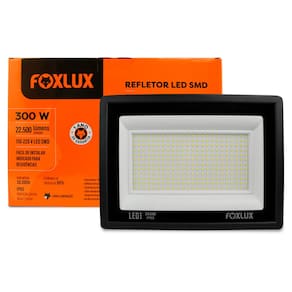 Refletor Led 300W 6500K Preto Bivolt Foxlux