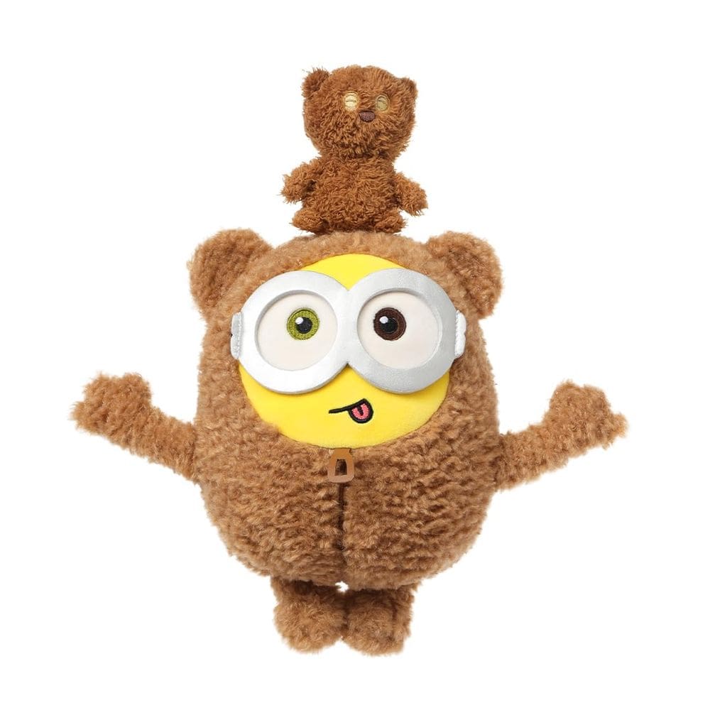 Brinquedo de pelúcia MINISO Minions Bob+Tim, fantasia de 28 cm para crianças