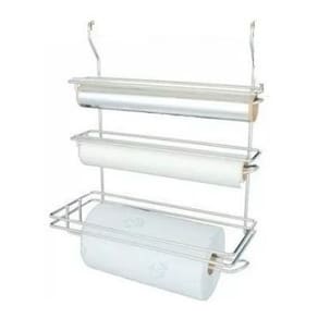 Porta Rolos Papel Toalha Triplo Inox Uso Em Tubo Jomer 3001