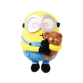 Brinquedo de pelúcia para bichos de pelúcia MINISO 8 Minions Bob Hugging Tim