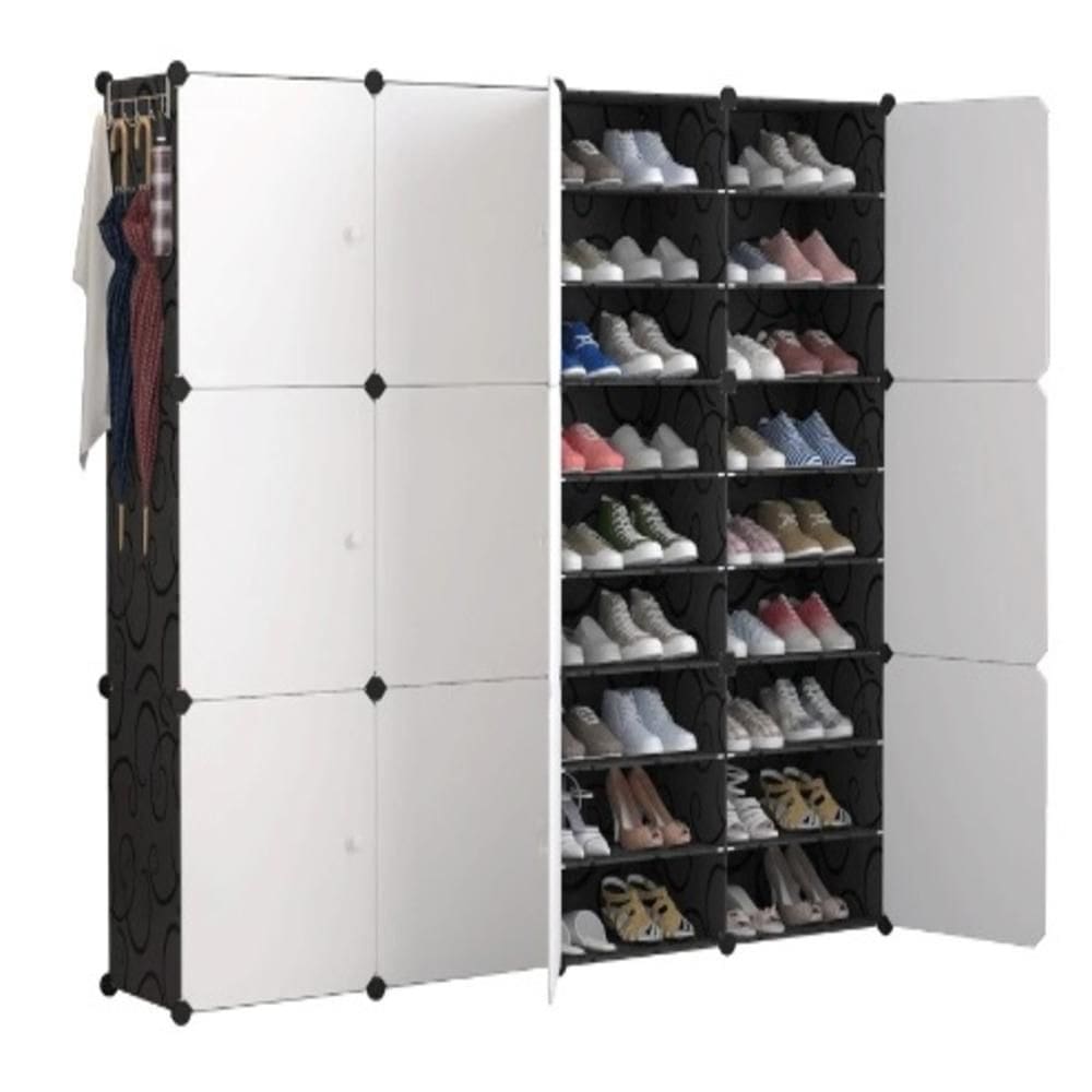 Armario Sapateira Modular 12 Portas 144 Calcados Organizador Para Tenis Brinquedos Quarto Closet
