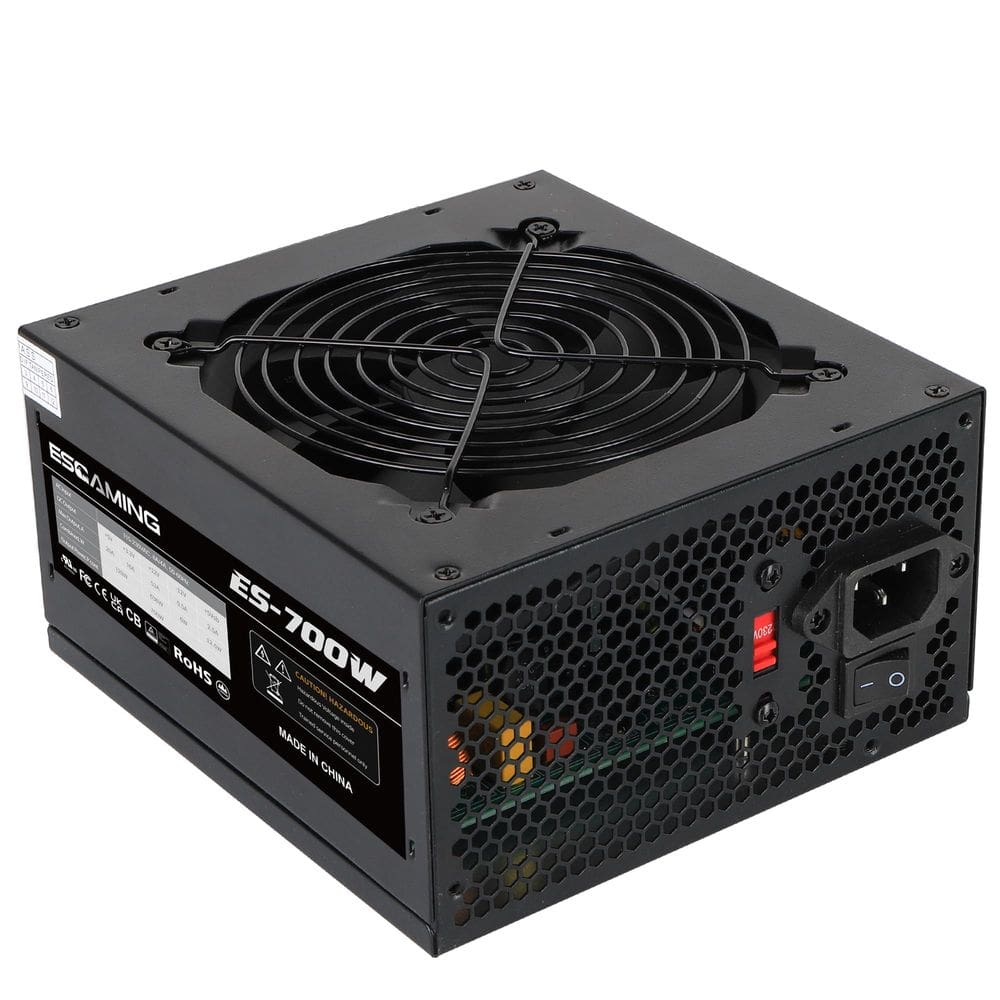 Fonte de alimentação Ventilador ATX 120 mm não modular ESGAMING 700W