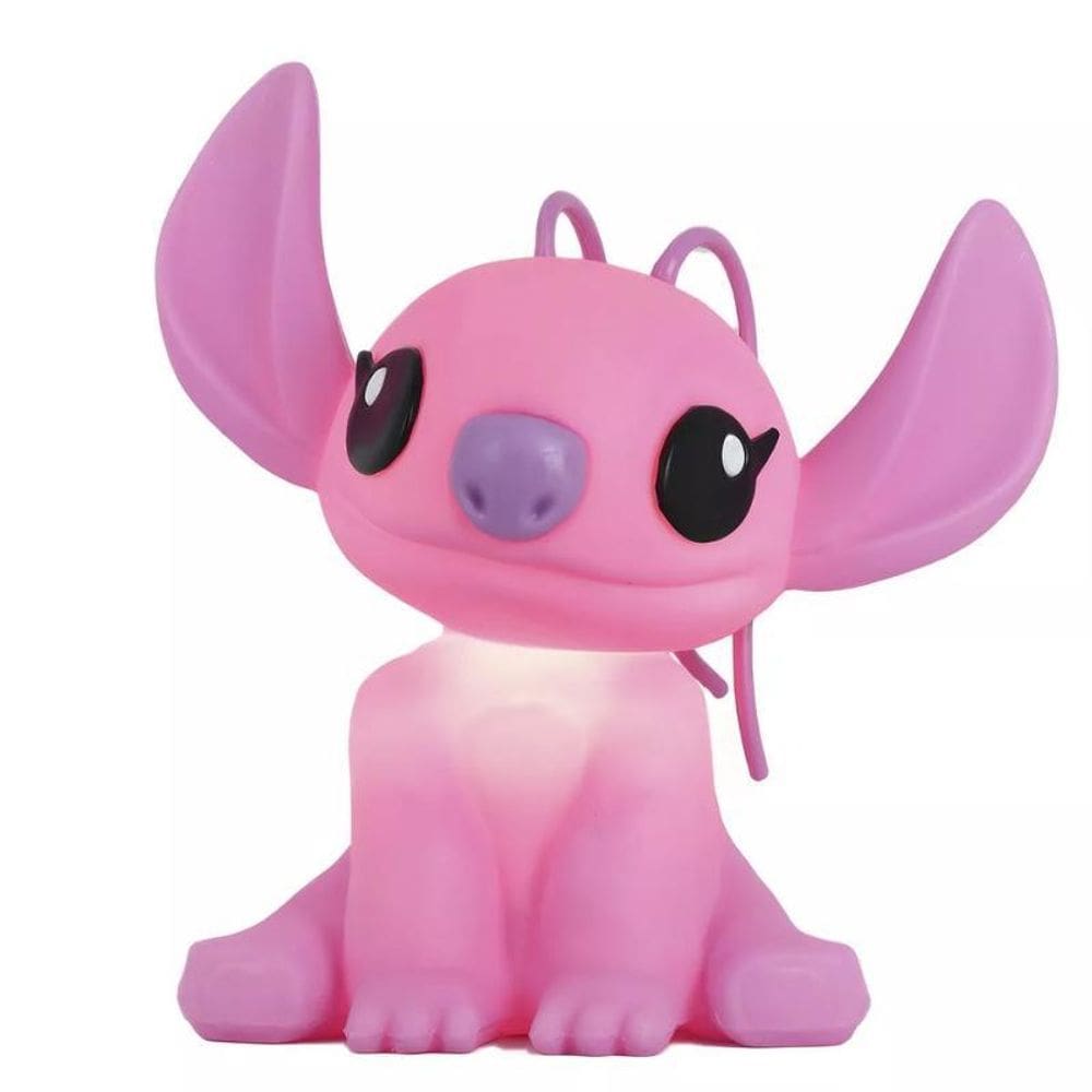 Luminária Angel Stitch Mesa Infantil Quarto Cabeceira