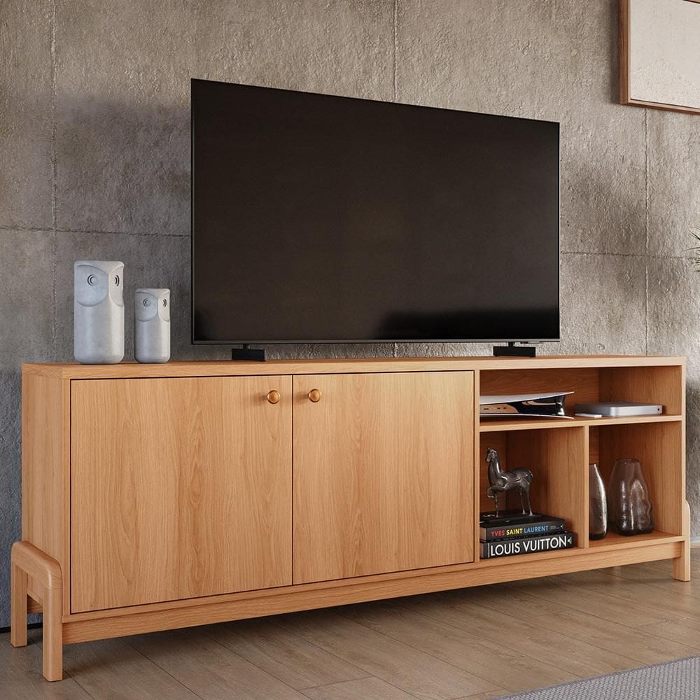 Rack para TV 70" Sunny Lukaliam Móveis 2 Portas 1,83m