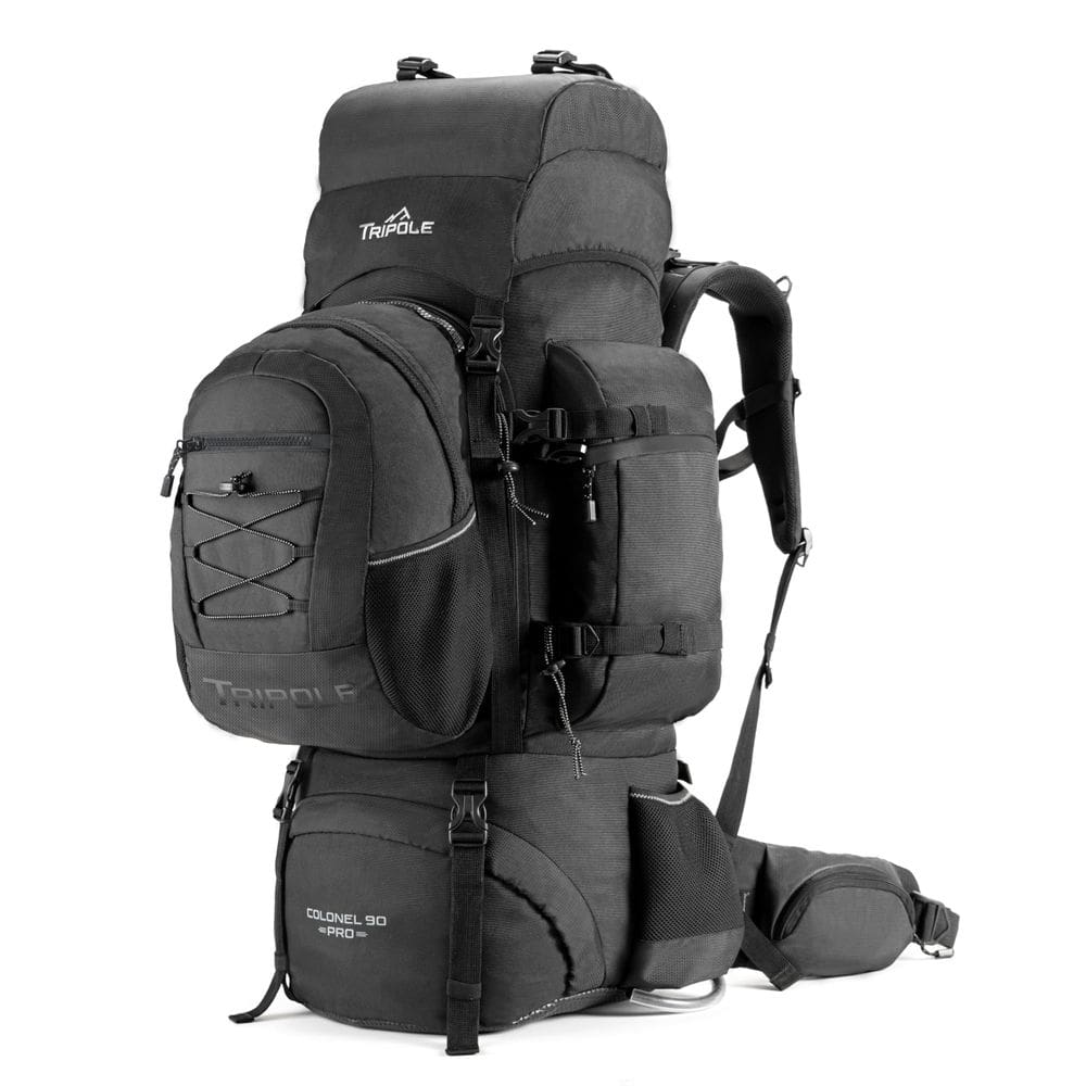 Mochila Tripole Colonel Pro Metal Frame 90L com bolsa removível