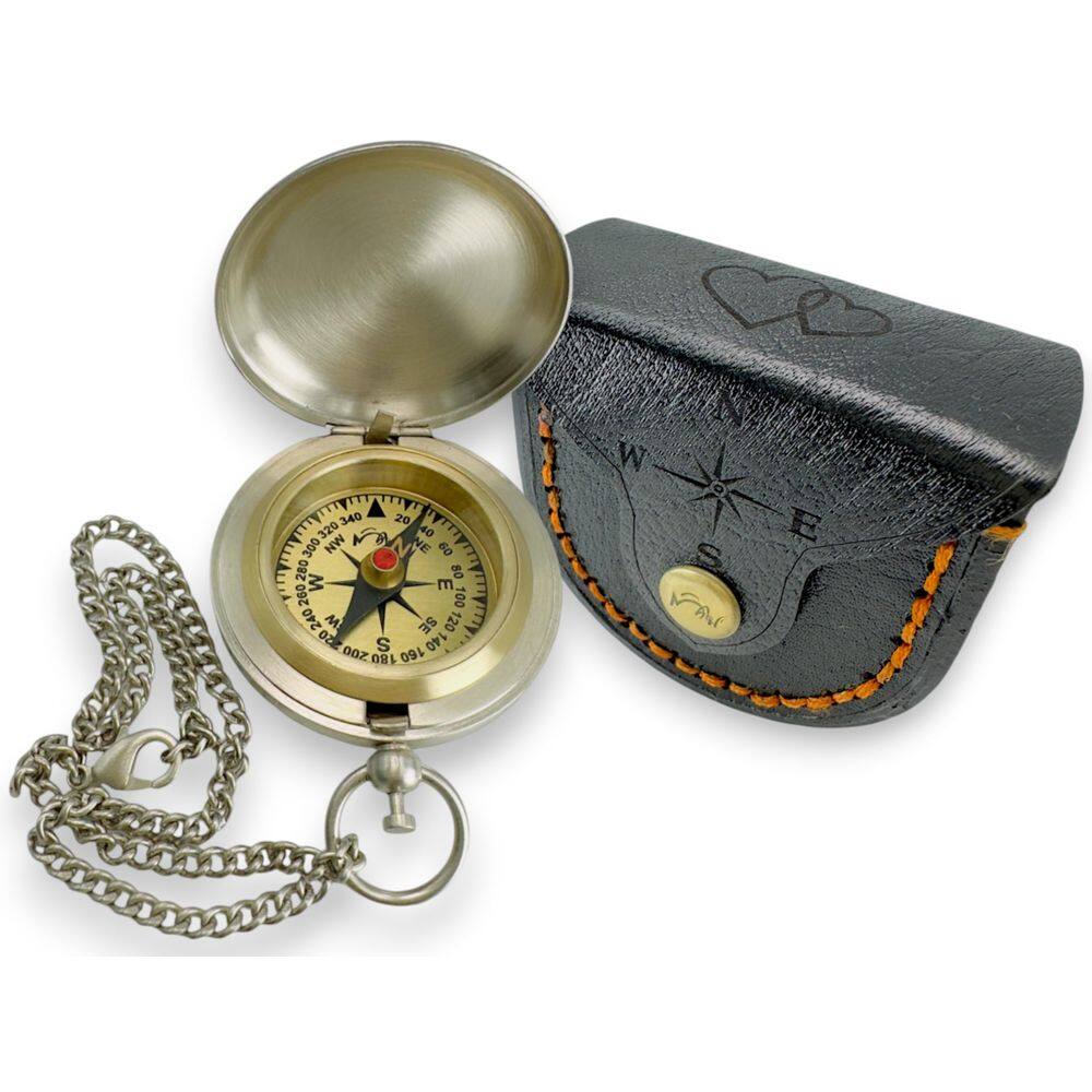 Compass MAH, latão feito à mão, personalizado para padrinho