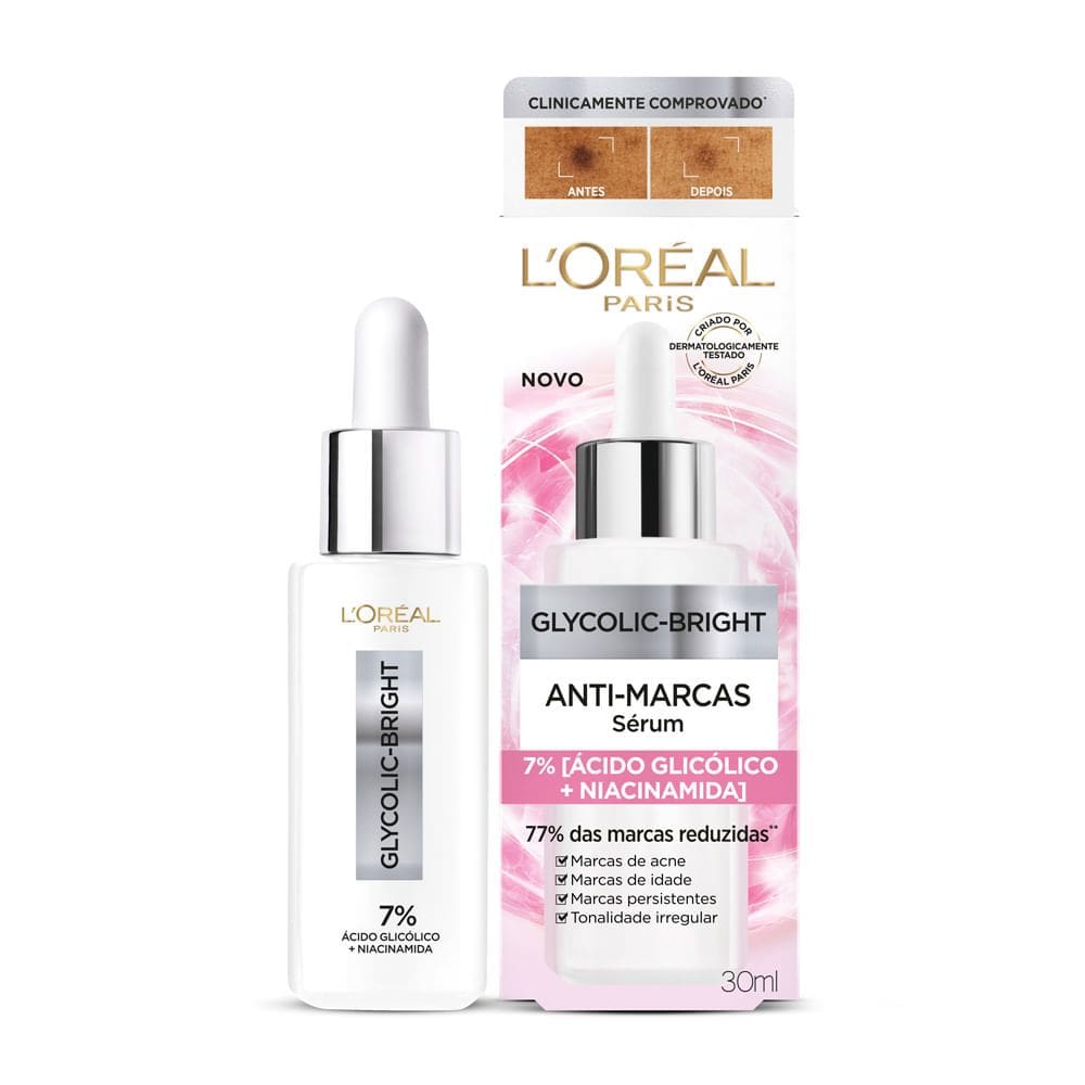 Sérum Glycolic Bright L`Oreal Paris Anti Marcas 30ml