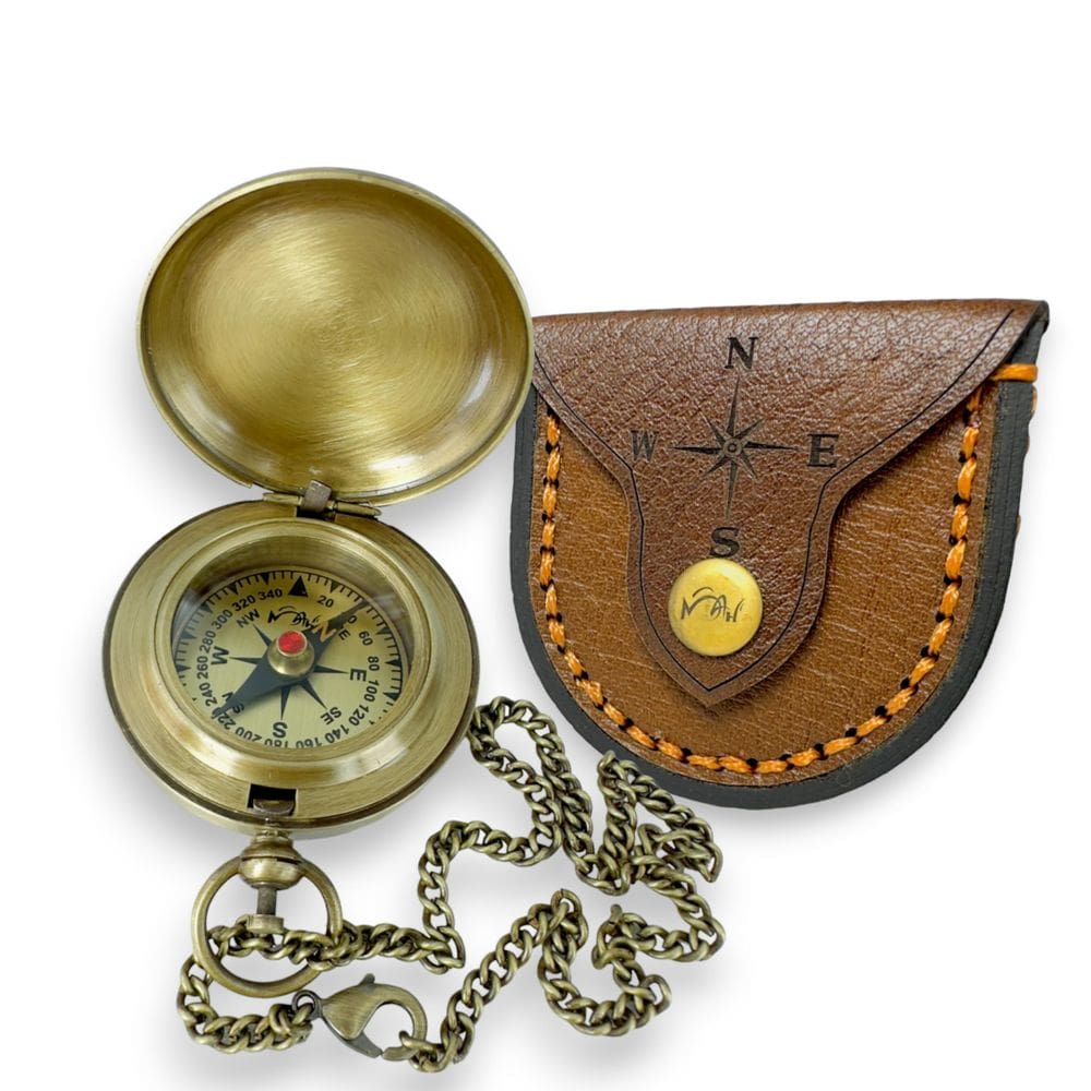 Compass MAH, latão feito à mão, personalizado para padrinho