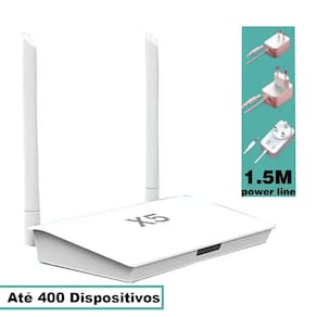 HUB Gateway Zigbee, Smart Life, Bluetooth 5.0, Até 400 Dispositivos, Antena Longo Alcance, 2 em 1, HUB X5, Branco
