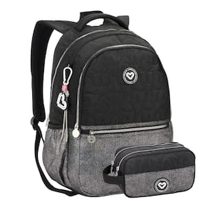 Kit Mochila Costas Escolar Color Up Estojo Glitter - Preto