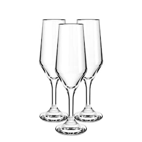 Taça para Champagne Bistrô Flute 185ml 3 Unidades