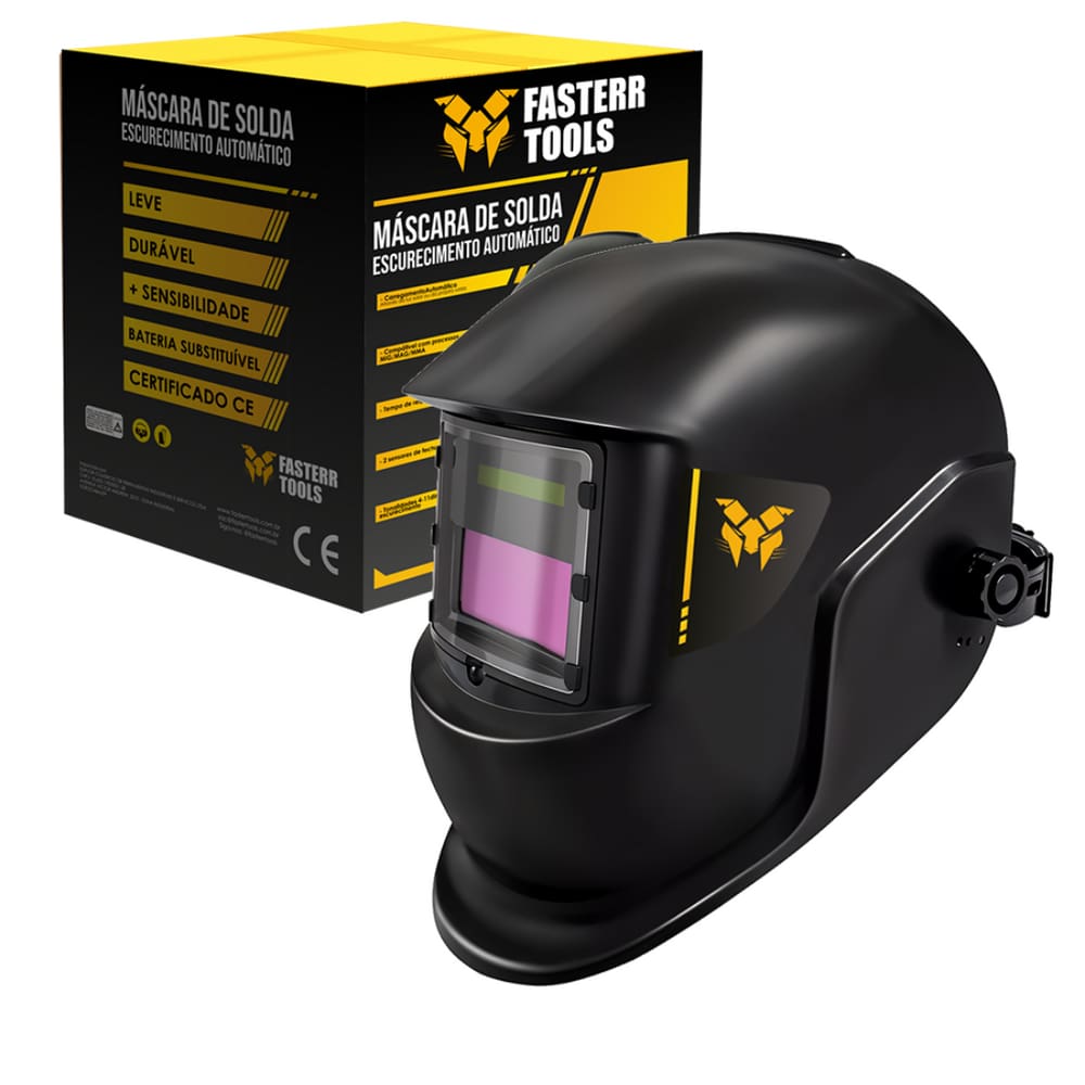 Máscara de Solda Escurecimento Automático Fasterr - FST038