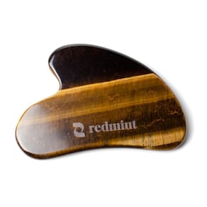 Gua Sha Tool Redmint Tiger Eye para massagem facial