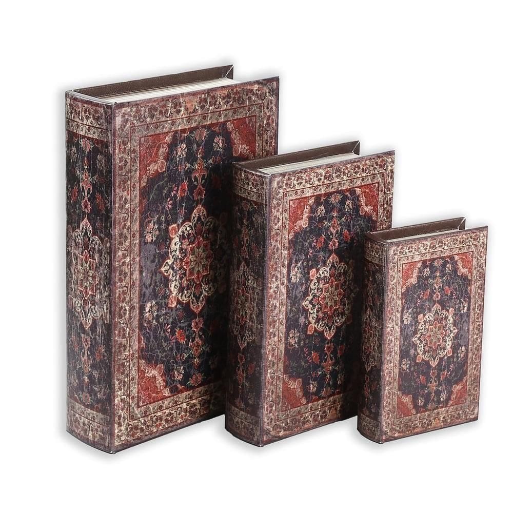 Kit 3 Livro Camuflado Book Cofre Decorativo Fake Porta Joias Documentos Caixa Organizador