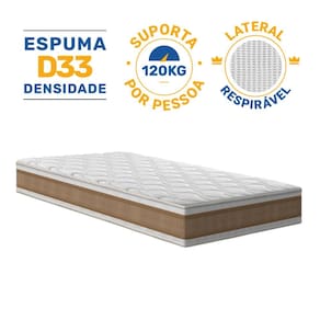 Colchão de Espuma D33 Double Face Air Pro Força Anjos Solteiro 88cm
