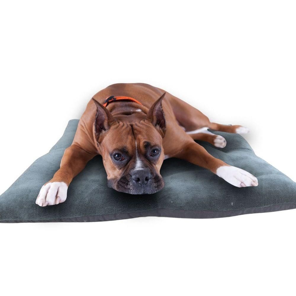 Almofada Pet Tufão Gg Luxo Confortavel Macia Gato E Cachorro Cinza