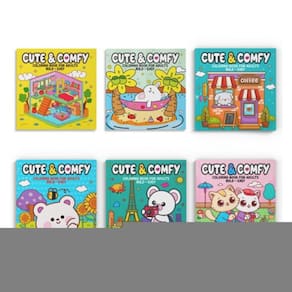 Coleção Cute & Comfy Extra - Kit Com 6 Livros De Colorir Adulto