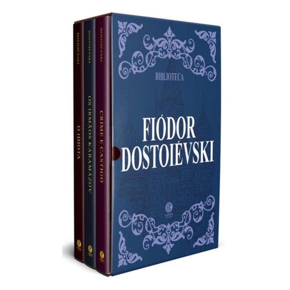 Biblioteca Dostoiévski - Box Com 3 Livros - Edição De Luxo