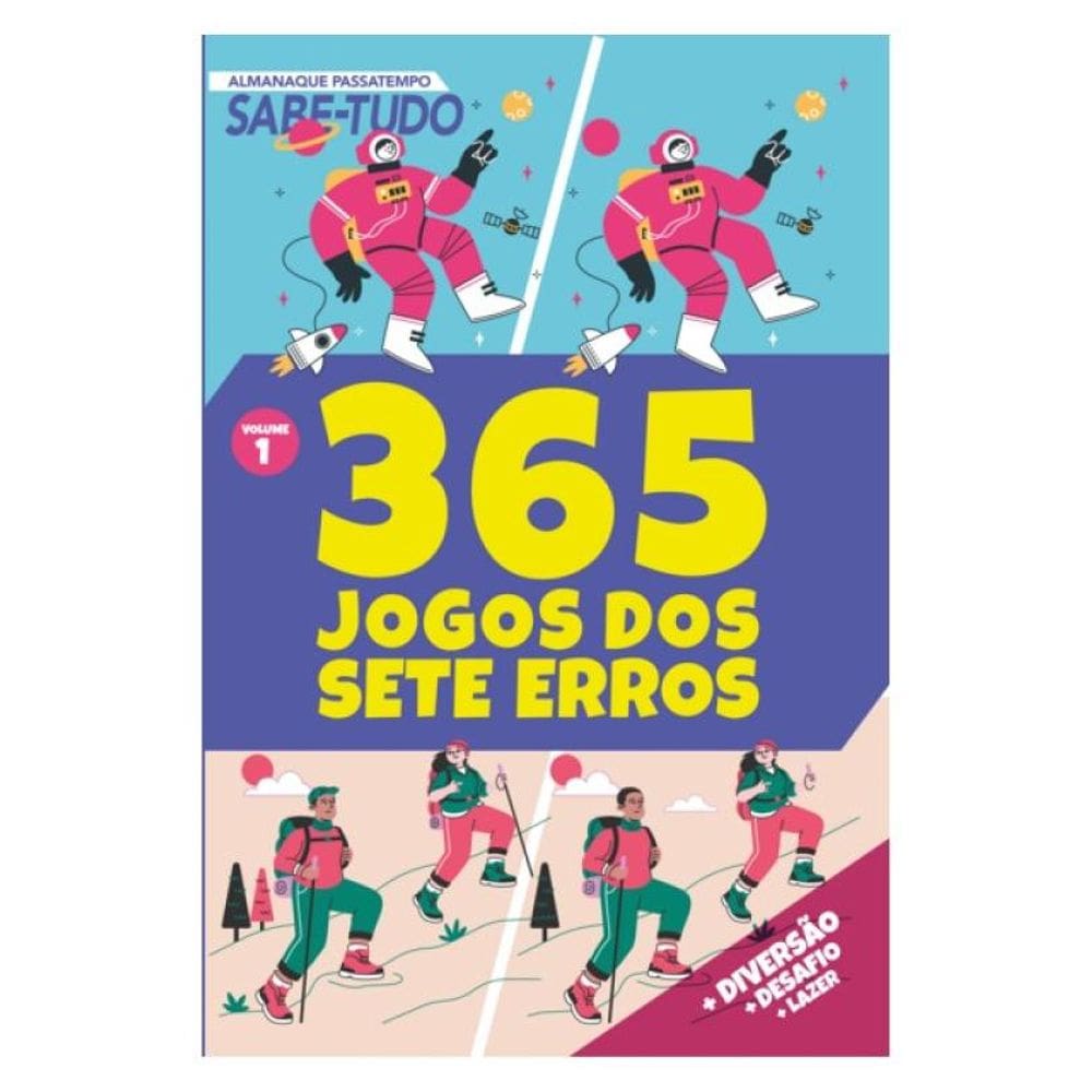 Almanaque Passatempos Sabe-Tudo 365 - Jogos Dos 7 Erros