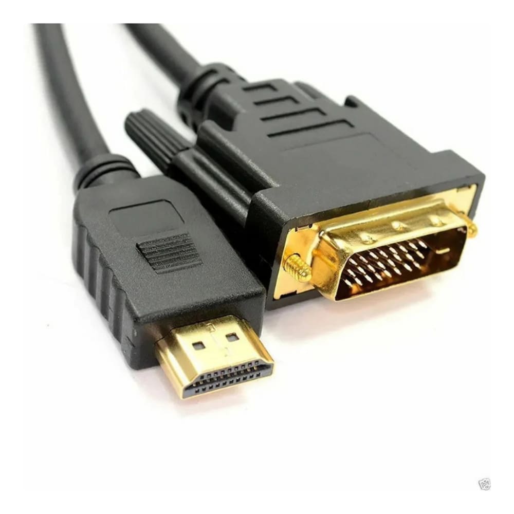 Cabo HDMI Macho x DVI Macho 24+1 MD9 1,80M Preto- HDMI M X DVI 24+1