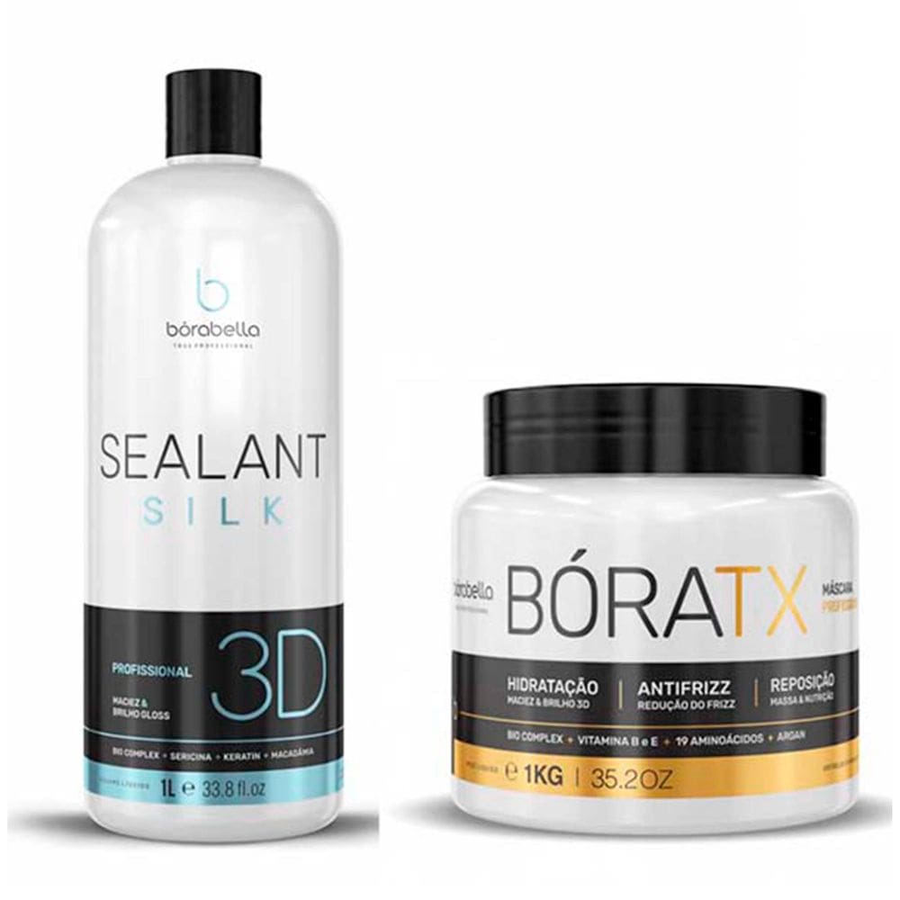 Kit Selagem Sealant Silk 3D e Mascara Bóratx Borabella