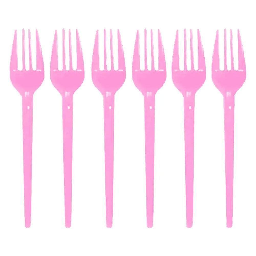 Garfinho Descartável Rosa Para Festas - 50 Unidades