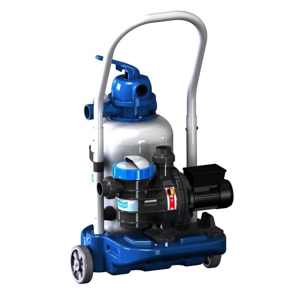Carrinho Rotomoldado Com Filtro Fm-30 E Bomba Bm-25 1/4 Cv Monofásica Para Piscinas Até 30 Mil Litros - Sodramar