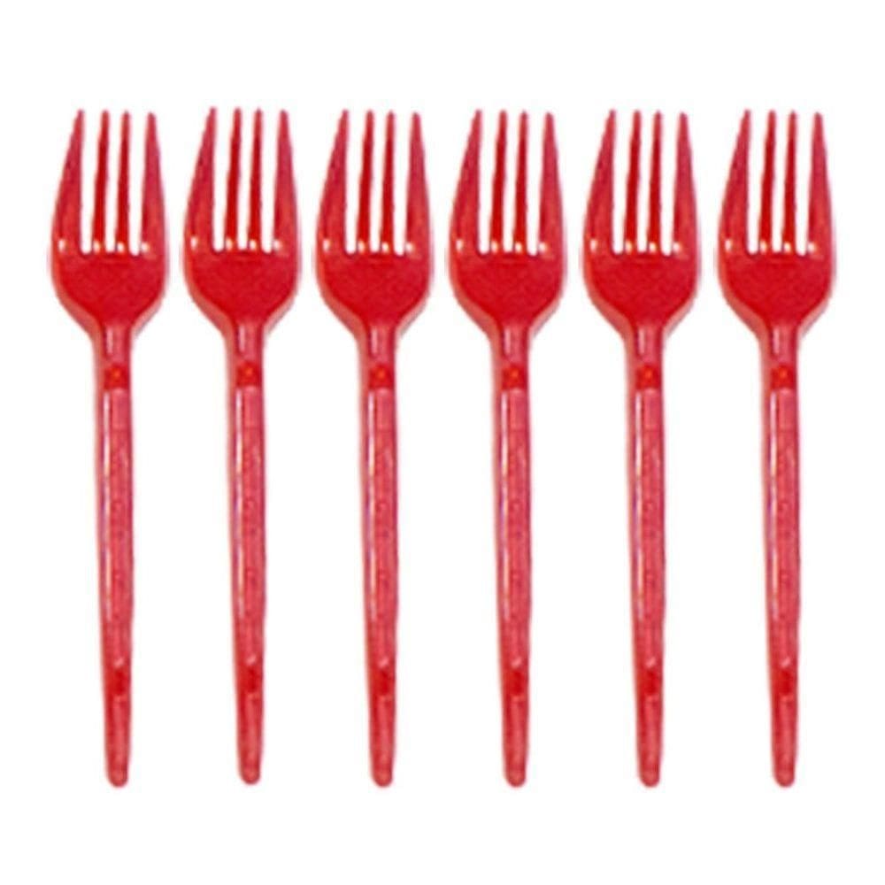 Garfinho Descartável Vermelho Neon Para Festas - 50 Un
