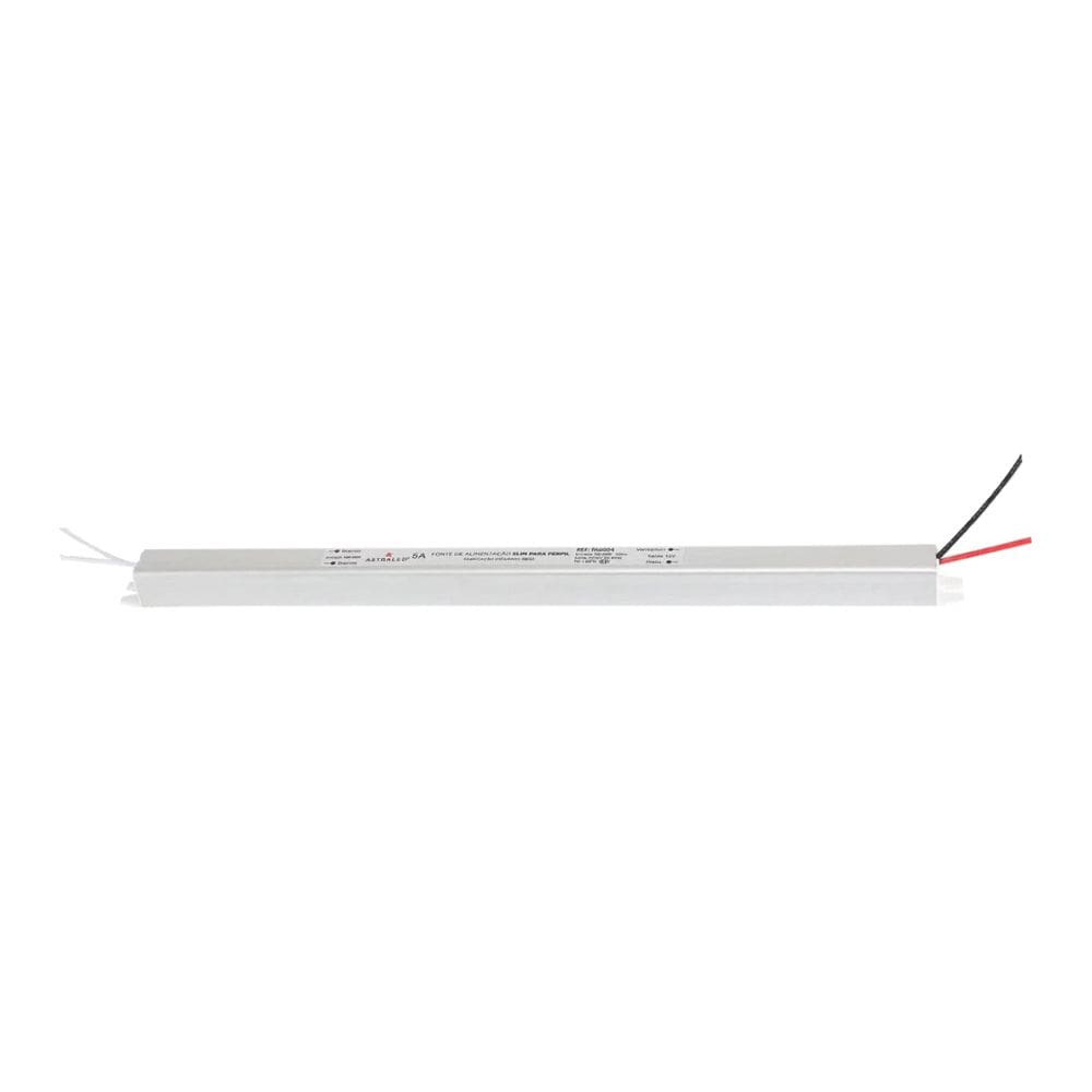 Fonte de Alimentação Slim para Perfil Astraled 12V 5A / 60W Bivolt