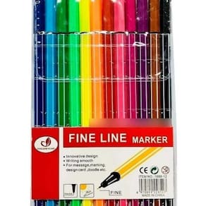 Canetas Coloridas Kit 12 Canetas Cores Ponta Fina 0.4Mm Fine