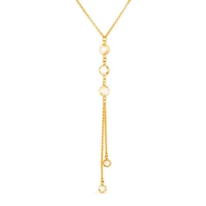 Colar Dourado Gravatinha Com Pontos De Luz