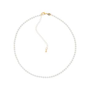 Colar Dourado Chocker De Pérolas