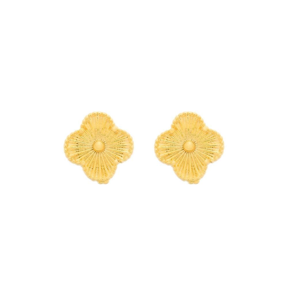 Brinco Dourado De Flor