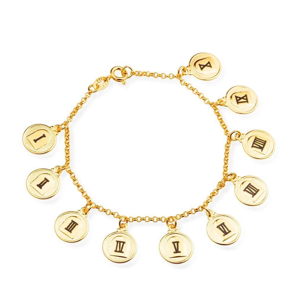 Pulseira Dourada 10 Dez Mandamentos