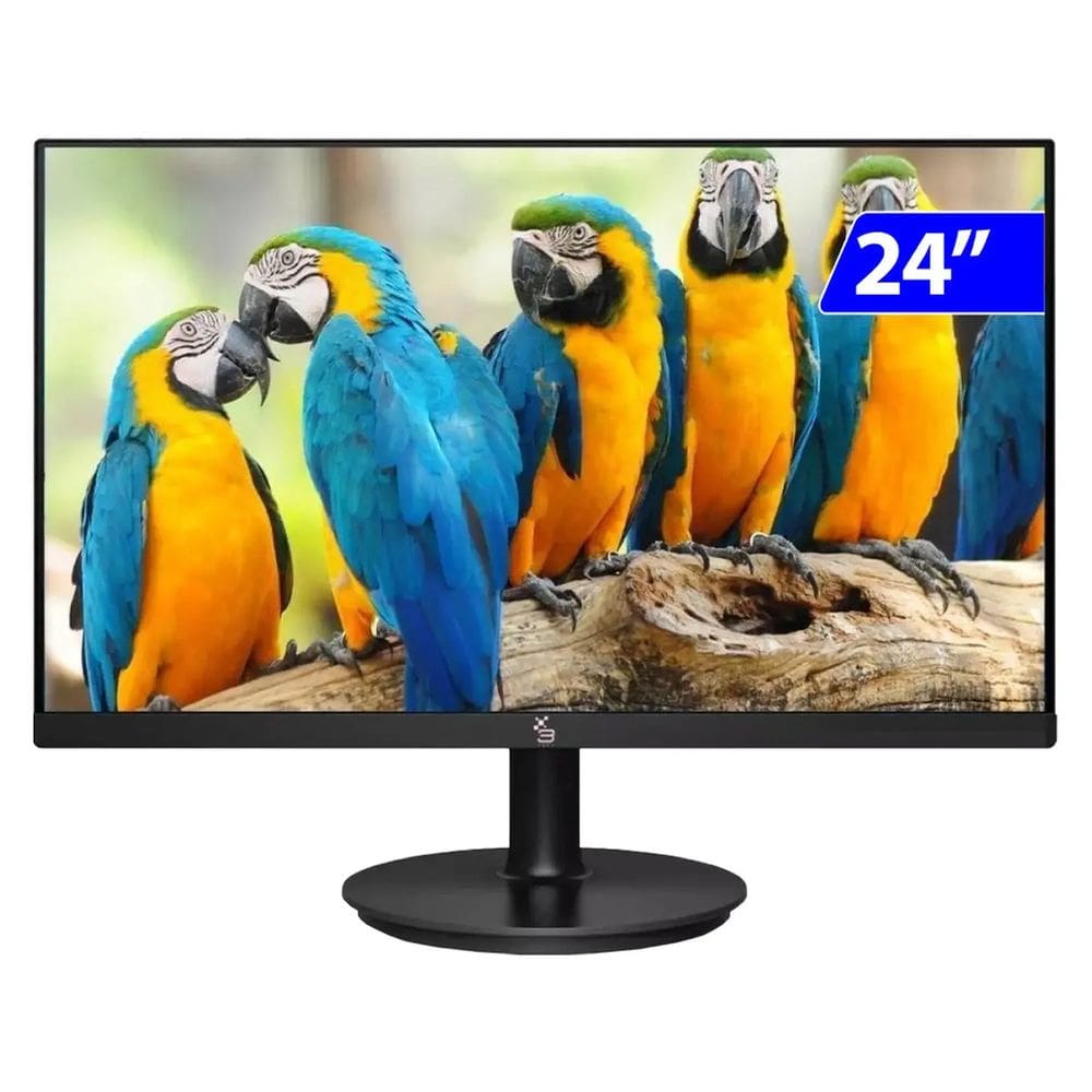 Monitor 3GREEN 24P 75HZ FULLHD HDMI VGA Vesa - M240WHD Preto Bivolt